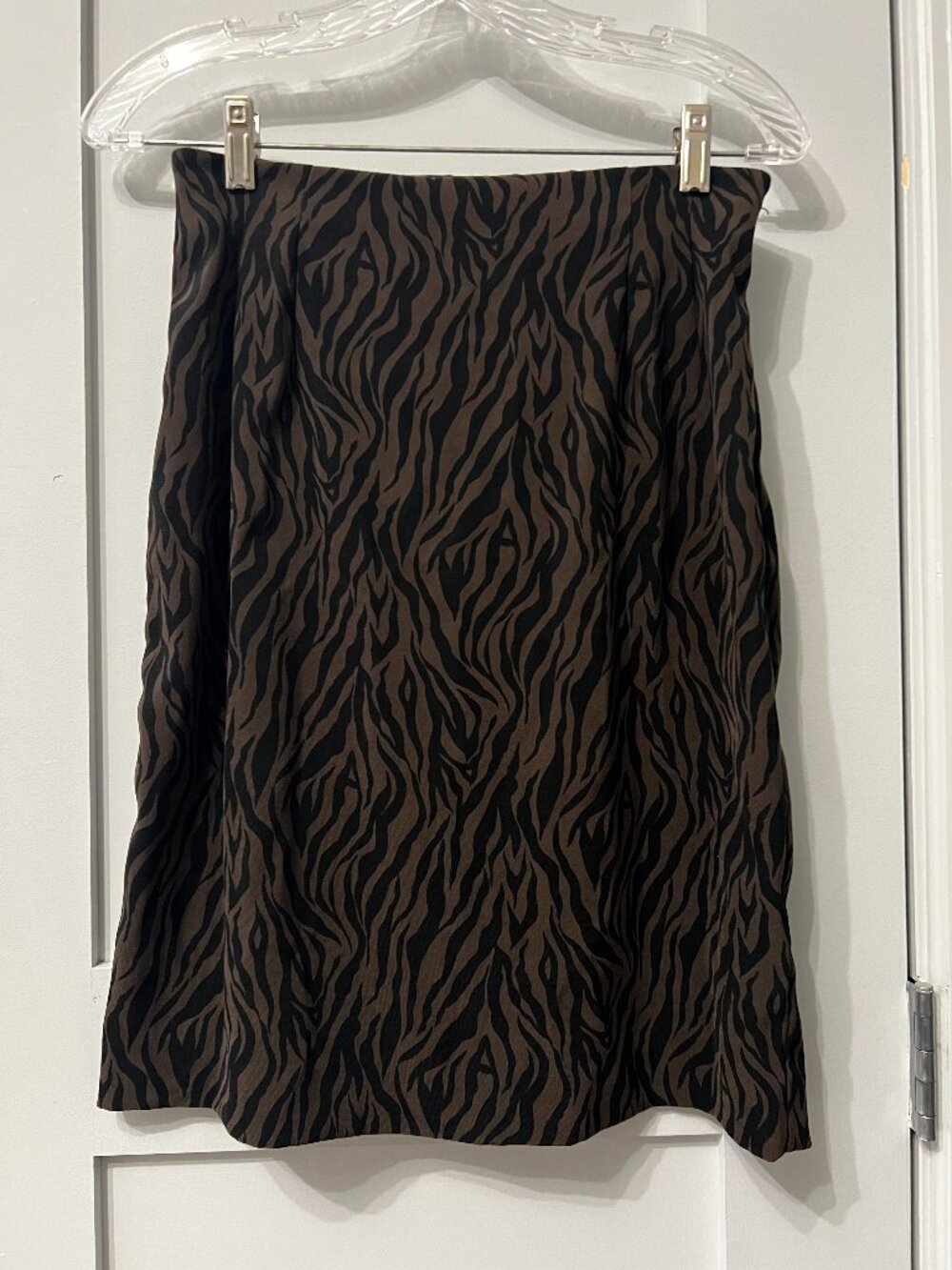 Zebra Print Mini Skirt